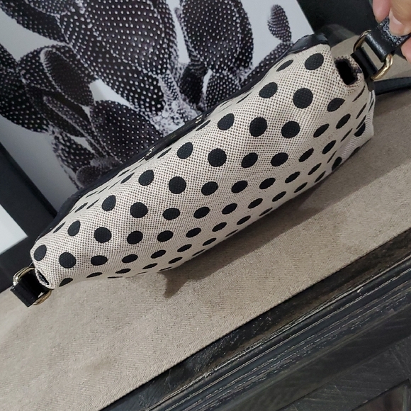 Kate Spade Black and Cream Polka Dot Crossbody Bag - Picture 7 of 15